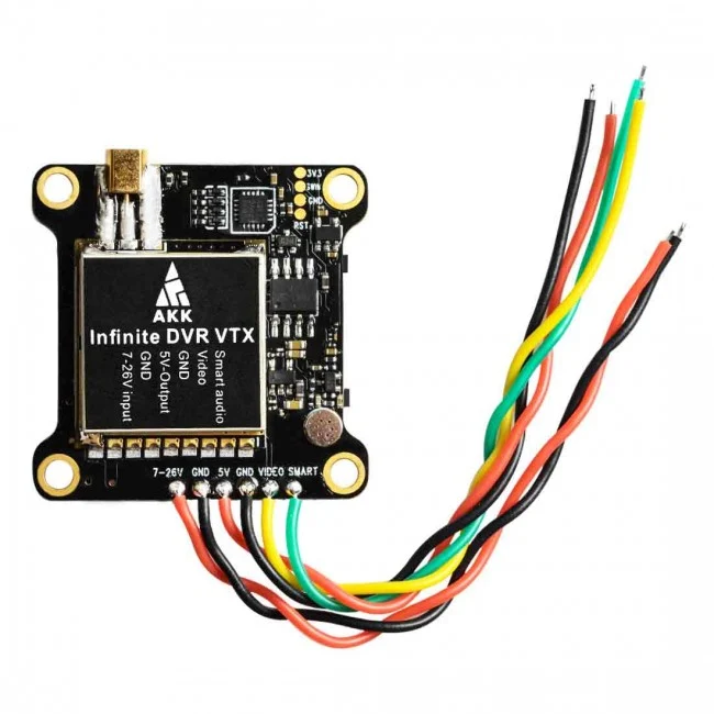 AKK Infinite DVR VTX - Trasmettitore video FPV da 5,8 GHz 1000 mW Supporto ad uscita estremamente elevata OSD Configurazio...