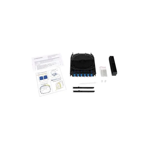 CCH Pigtailed Splice Cassette 6 F ST Compatibile Aqua 50 um Multimode OM3 CCHCS06H3P00TE