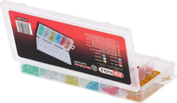 Gamma di mini fusibili KS Tools 5-30 120 pezzi 970.0280