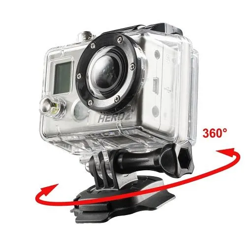 Mantona Piastra di montaggio 360° 3M per GoPro 20237