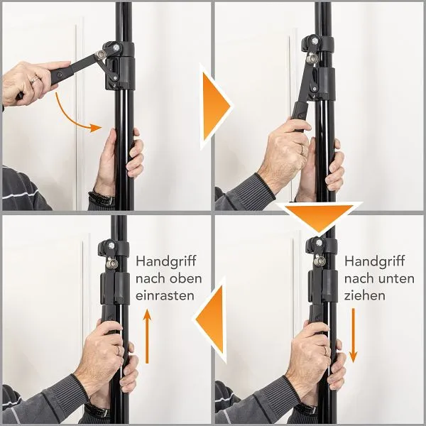 Sfondo Walimex pro Autopole 220-380 cm con morsetto super 23194