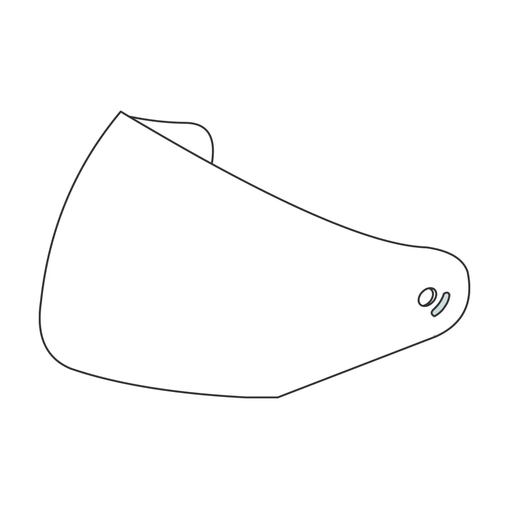 VISIERA ESTERNA TRASPARENTE con PREDISP. PINLOCK® - CASCO FASTFLIP
