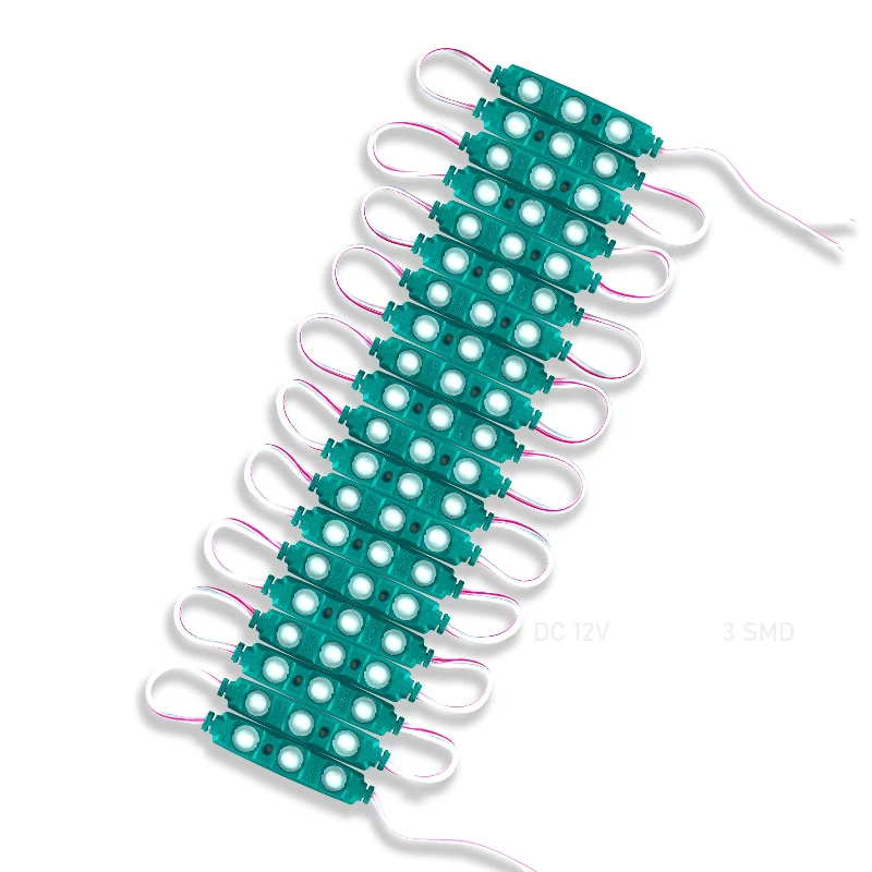 10x modulo LED 12V verde IP65 ideale per insegne pubblicitarie ~1749
