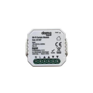 Beghelli Dome 81167 Modulo attuatore Wi-Fi smart per tapparelle e tende compatibile Alexa/Google DIN 3 IP20