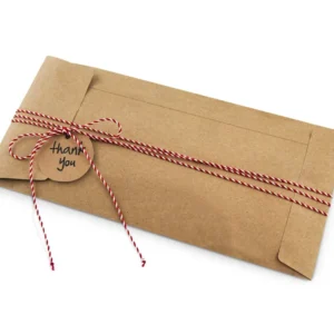 Bustina cadeau medium con strip adesiva - misura 100x220mm serie natural - la confezione comprende 100 bustine