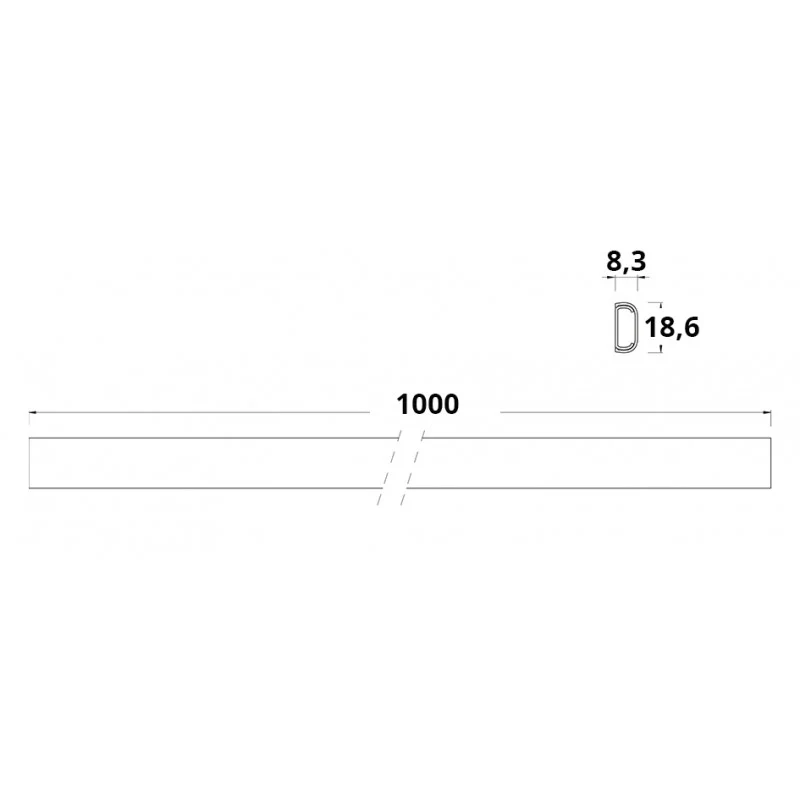 CANALINA PER STRIP LED