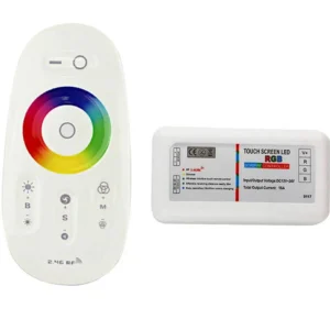 Controller RF 2.4GHz touch – Strip LED RGB DC12/24V + telecomando