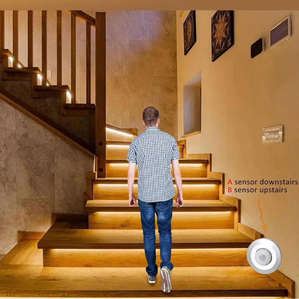 Controller Strip Led Digitali per Scale con Sensori Pir