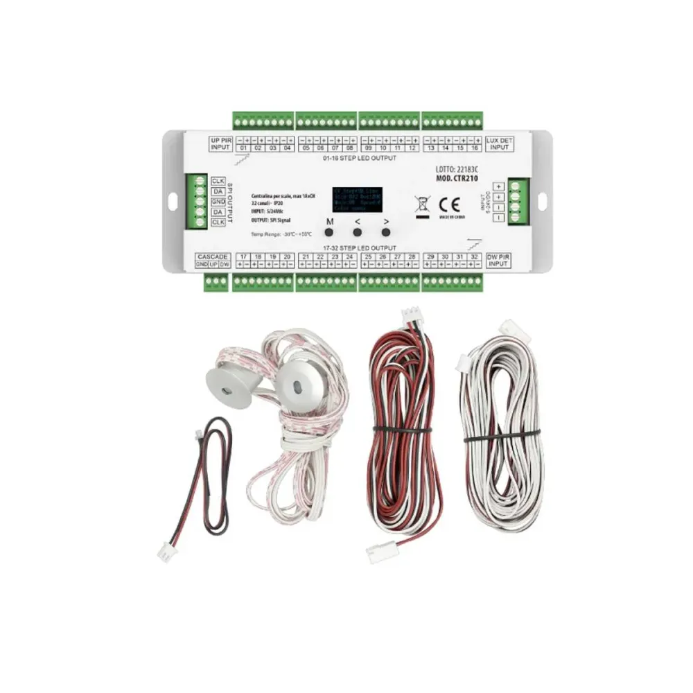 Controller Strip Led Digitali per Scale con Sensori Pir
