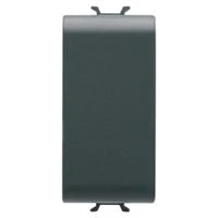 Copriforo GEWISS Chorus GW12195 - 1 Modulo Nero Serie Civile Elettrica