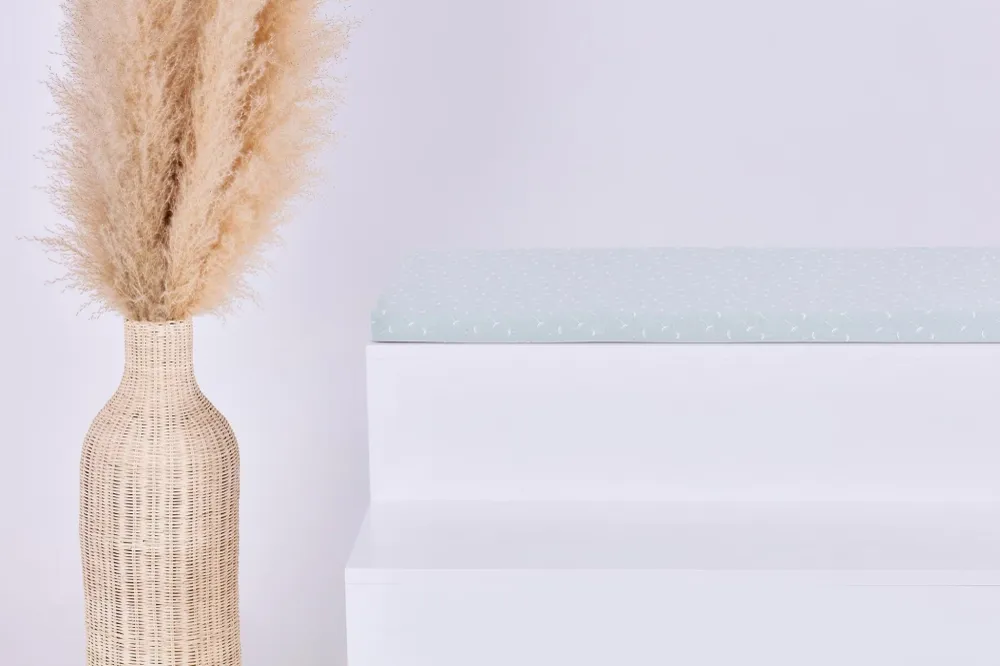 Coprisedile per Ikea STUVA/SMÅSTAD Mussola menta soffioni