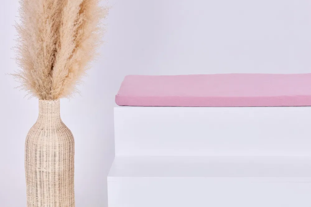 Coprisedile per Ikea STUVA/SMÅSTAD Mussola rosa