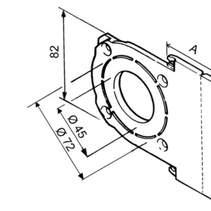 Cuscinetto supporto cassetto Ø36 Per Modulo 125 o 150