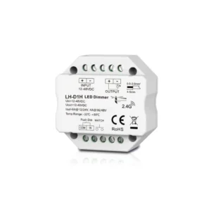 Dimmer led 1 canale Push e/o RF 2.4GHz per strip led monocromatiche