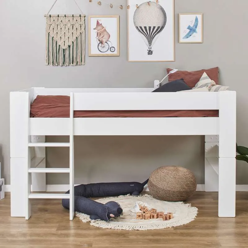 Hoppekids PURE - Altezza letto Modulo - 90x200 cm - Bianco