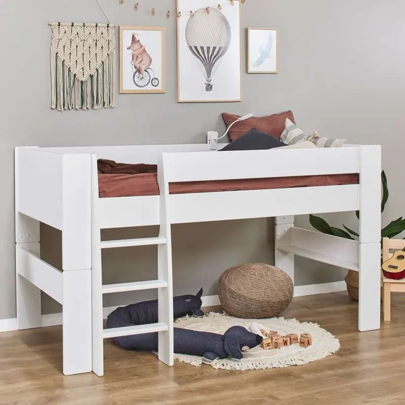 Hoppekids PURE - Altezza letto Modulo - 90x200 cm - Bianco