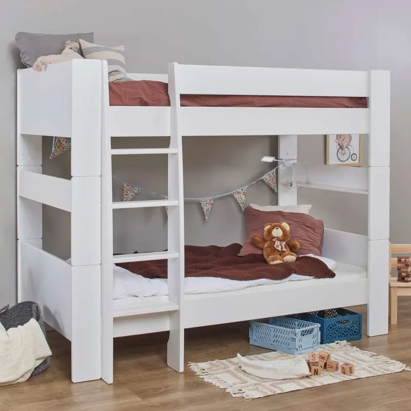Hoppekids PURE - Letto castello Modulo - 90x200 cm - Bianco