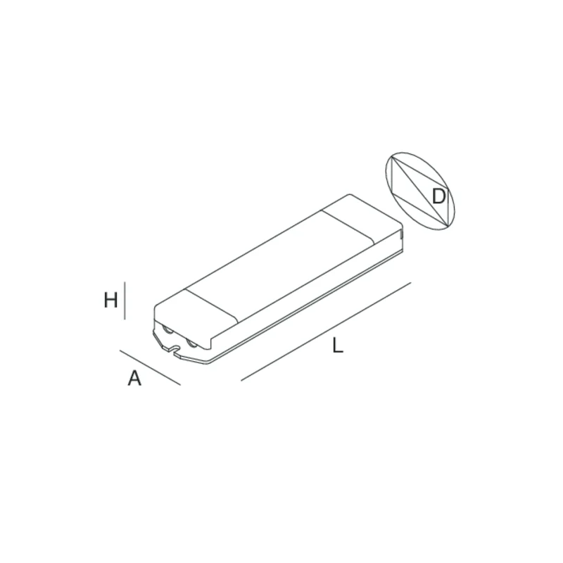 Interfaccia Dali Push 0-10V 1-10V 24V per profilo per Strip LED