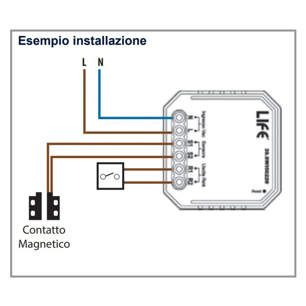 Life Modulo apriporta per apertura cancelli ed elettroserrature WiFi, compatibile con Alexa e Google Home