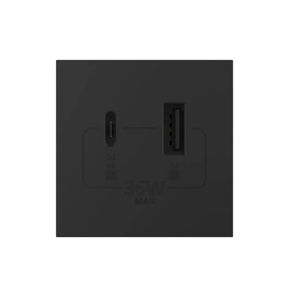 Livol | Nero | Sr | Modulo | Caricatore USB + USB-C