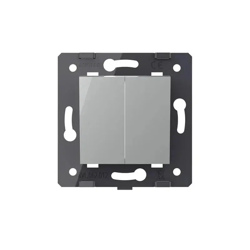 Livolo | Grigio | 2| Modulo | Impulso | Interruttore bilanciere