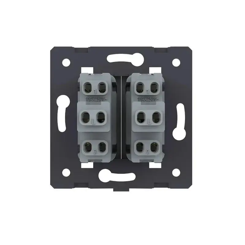 Livolo | Grigio | 2| Modulo | Impulso | Interruttore bilanciere
