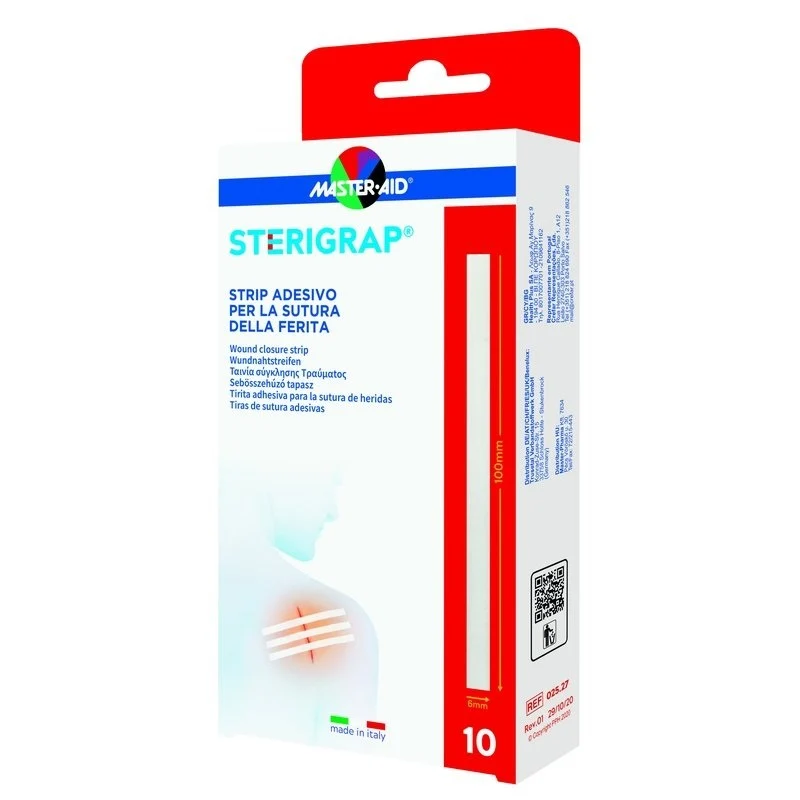 Master Aid Sterigrap Strip Per Sutura 6mm X 100mm 10 Pezzi