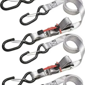MASTER LOCK - SET 4 CINGHIE AD ANELLONE AUTOBLOCCANTE 1,80 M x 50 MM CON 2 GANCI AD S