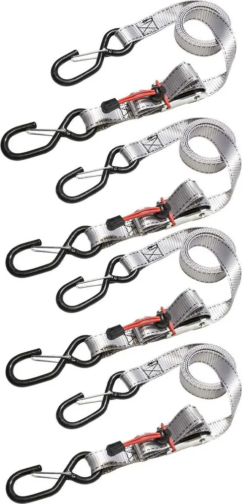 MASTER LOCK - SET 4 CINGHIE AD ANELLONE AUTOBLOCCANTE 1,80 M x 50 MM CON 2 GANCI AD S
