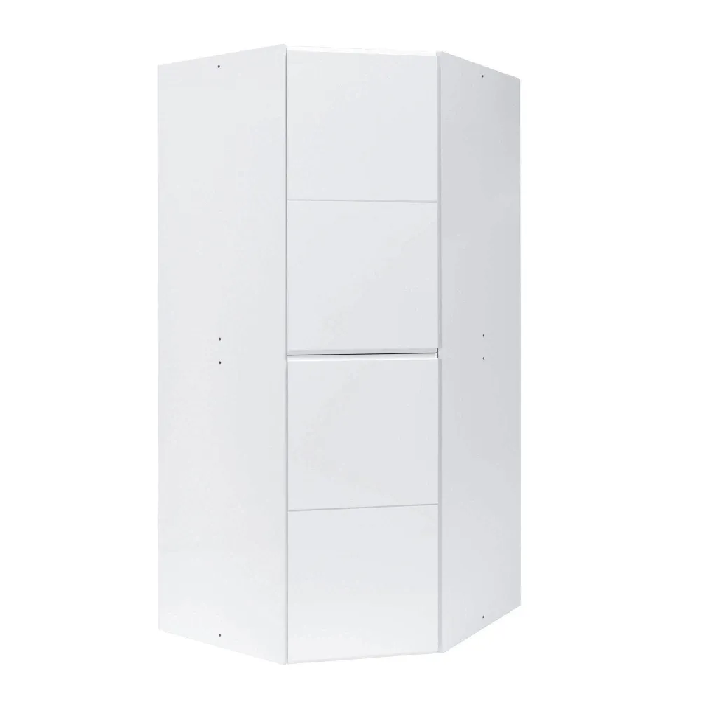 Modulo angolare doppia altezza con 2 barre appendiabiti e 2 ripiani · A301R