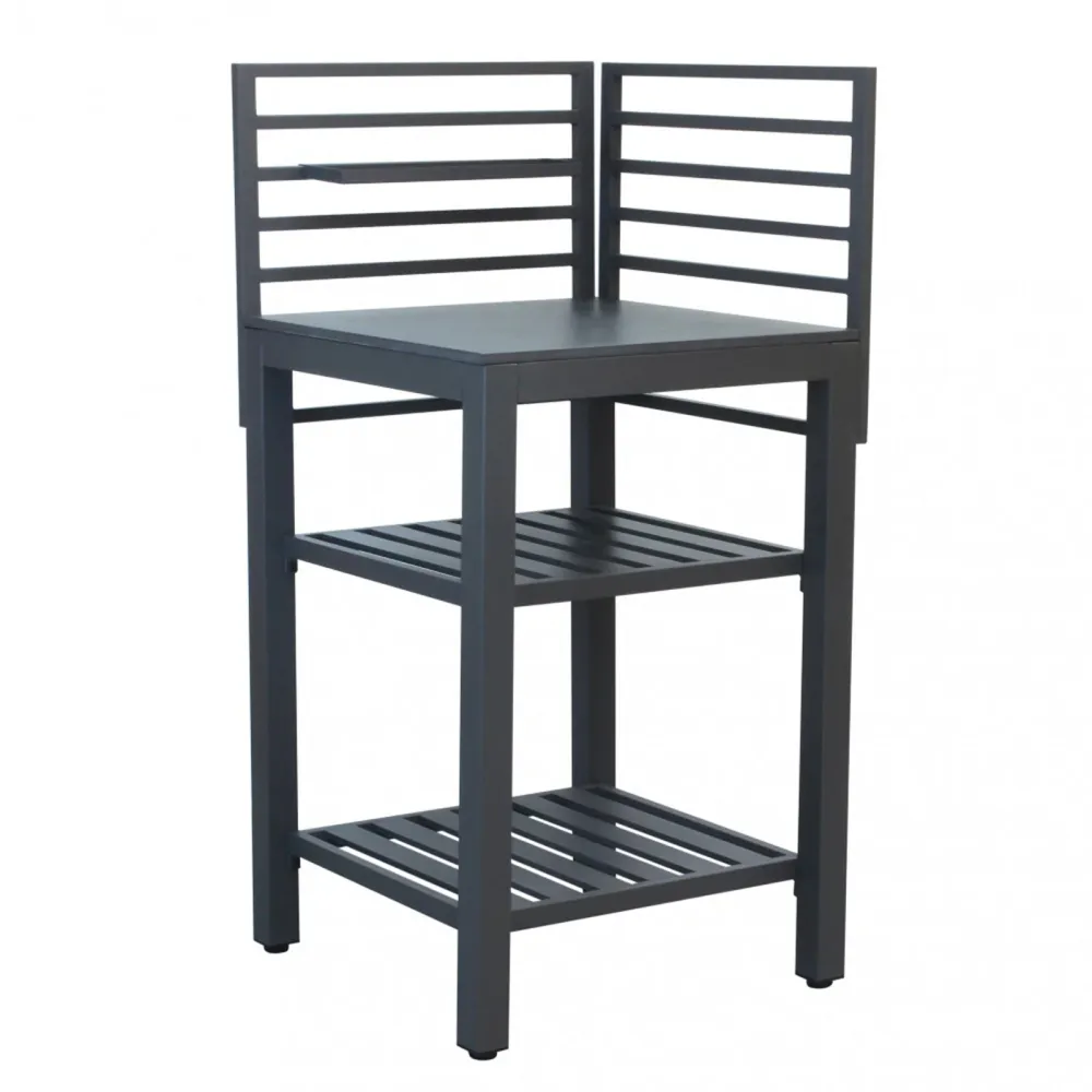 Modulo angolo cucina da esterno "Trinidad" struttura alluminio antracite 62 cm
