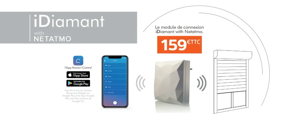 Modulo Bubendorff iDiamant con NETATMO