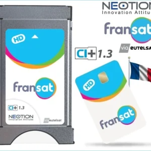 Modulo CAM CI+ con Smart Card FRANSAT Ufficiale TV Francese TNT HD