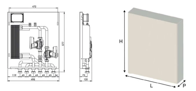 Modulo interfaccia caldaia / termo prodotto con connessione caldaiaia 50 kW - MX150/1 C