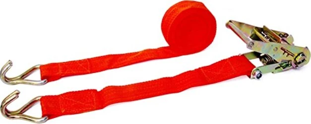2 PEZZI - CINGHIE CON TENDITORE E SERRAGGIO CRICHETTO - COLORE ARANCIONE