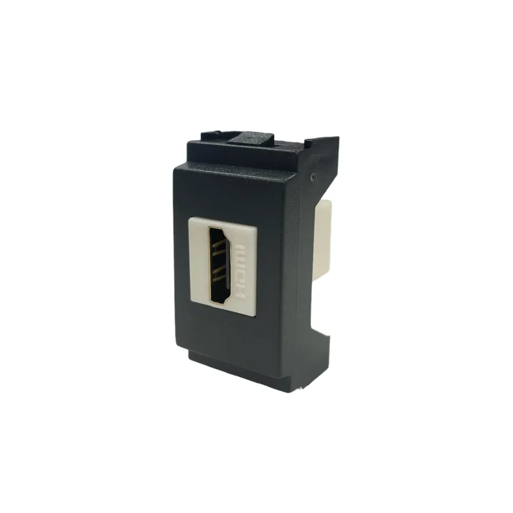 Presa HDMI Vimar Compatibile Serie Idea 16334 Presa hdmi 1 modulo Colore Nero