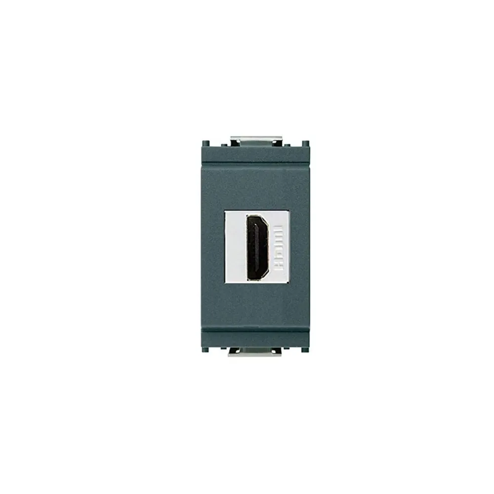 Presa HDMI Vimar Compatibile Serie Idea 16334 Presa hdmi 1 modulo Colore Nero