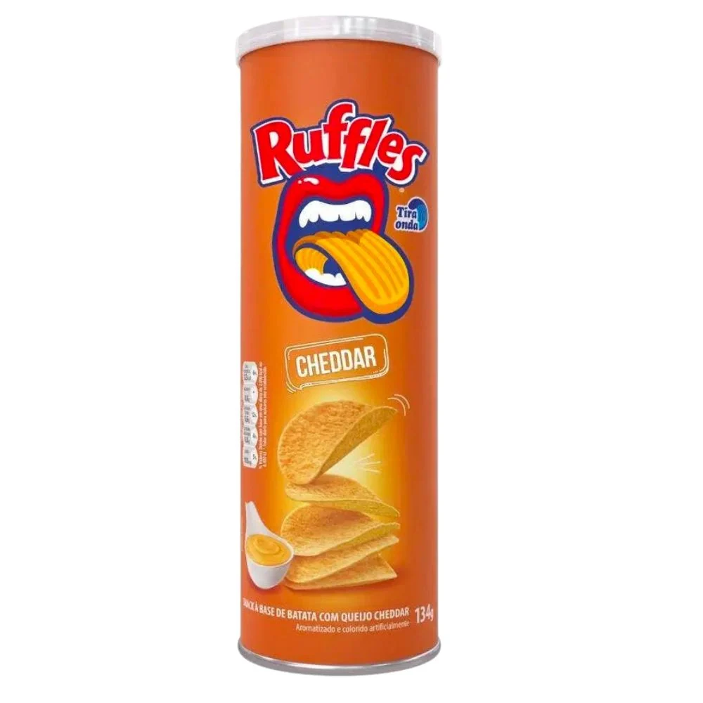 Ruffles Strip Wave Cheddar, patatine al cheddar da 134g