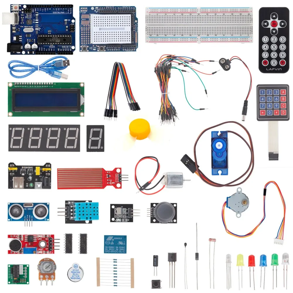 Scheda di microcontrollore del kit di avviamento elettronico, modulo di alimentazione, servo, gradini e motori corrente co...