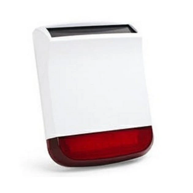 Sirena Wireless con Lampeggiante 110dB per Antifurto con Ricarica Solare