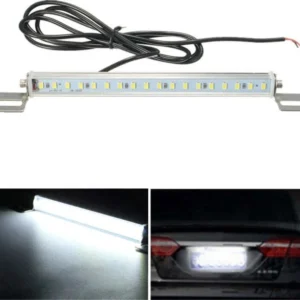 Strip Led Bianco Freddo Per Targa 15w 12v Retromarcia Retro Marcia Universale