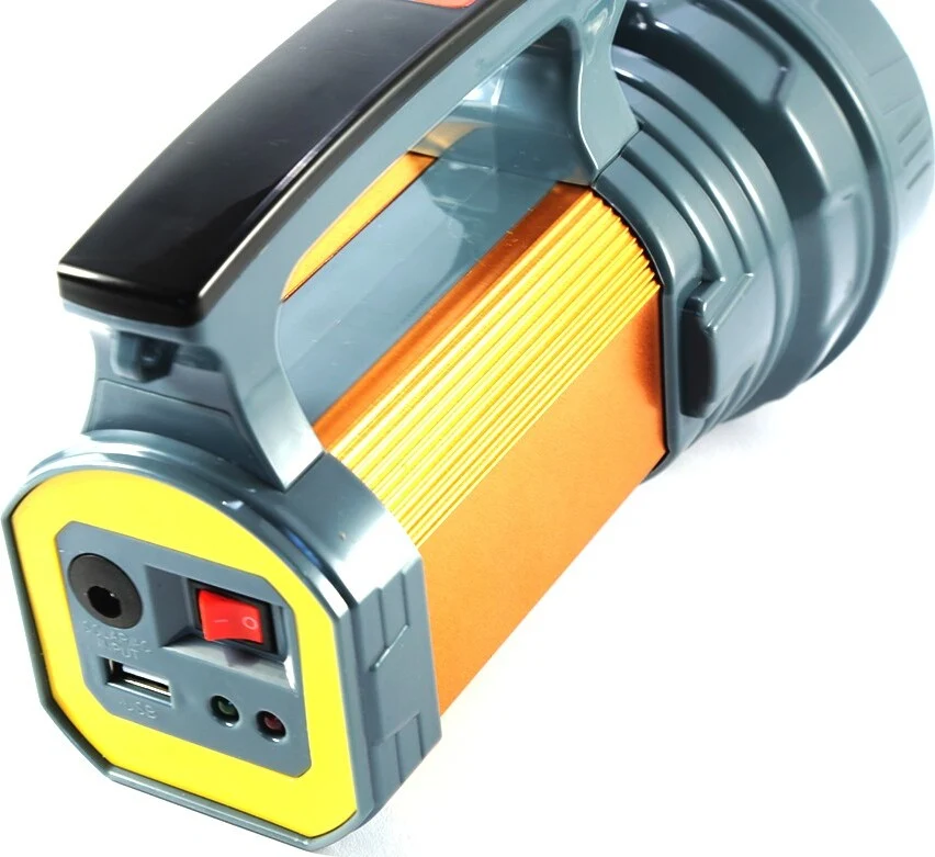 Torcia Lampada Portatile Ricaricabile Led Strip Cob Con Pannello Solare 5w Bb-00