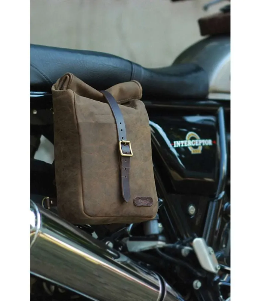 Bag Moto Lateral Antico Brown - Trip Machine