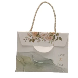 H.L. - Borsetta decoro fiori