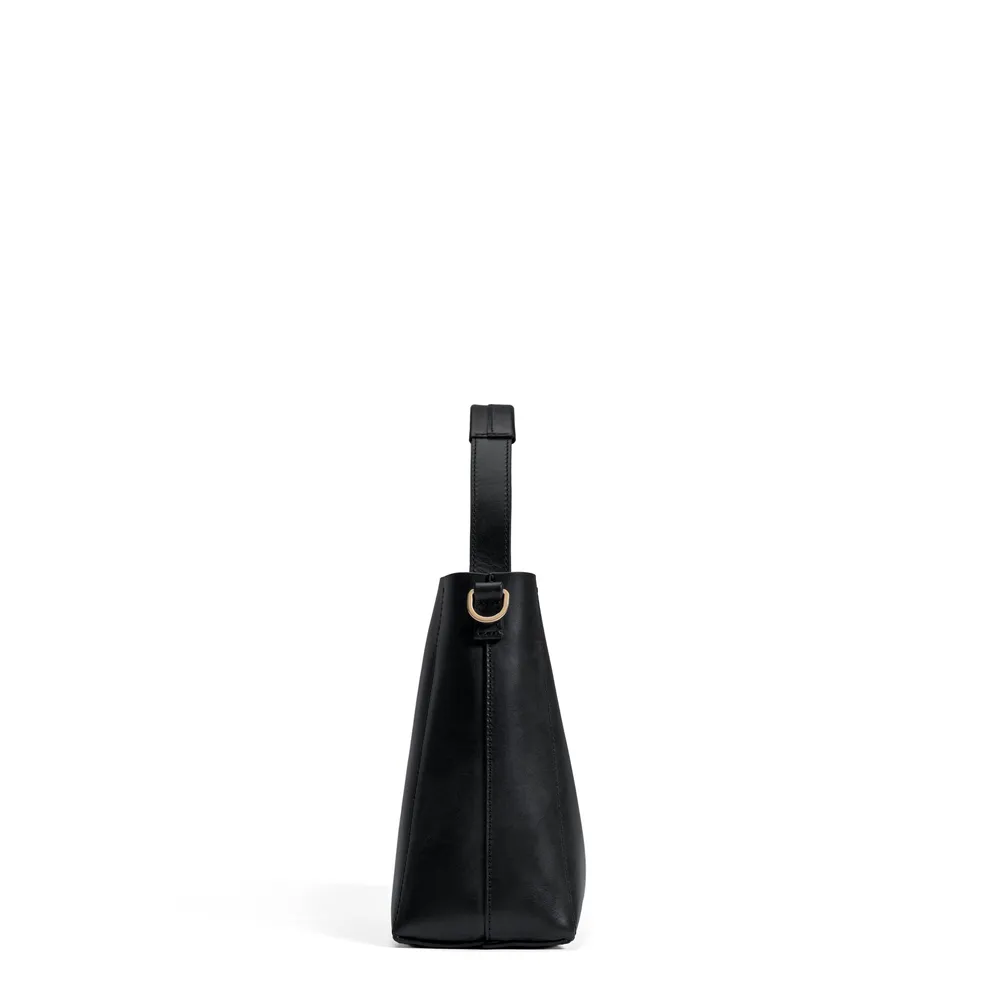 Montmartre Béatrice Midi, borsa pelle nera conciata al vegetale
