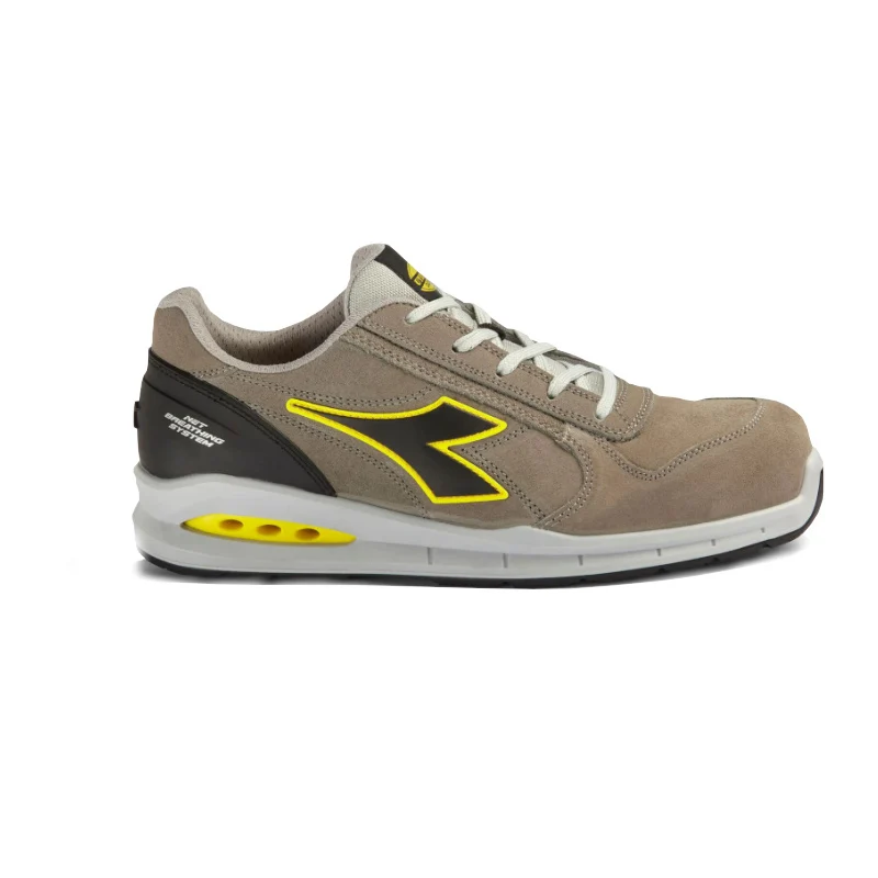 Certificato CE Scarpa antinfortunistica Run Net Airbox Low S3S Diadora grigio vento