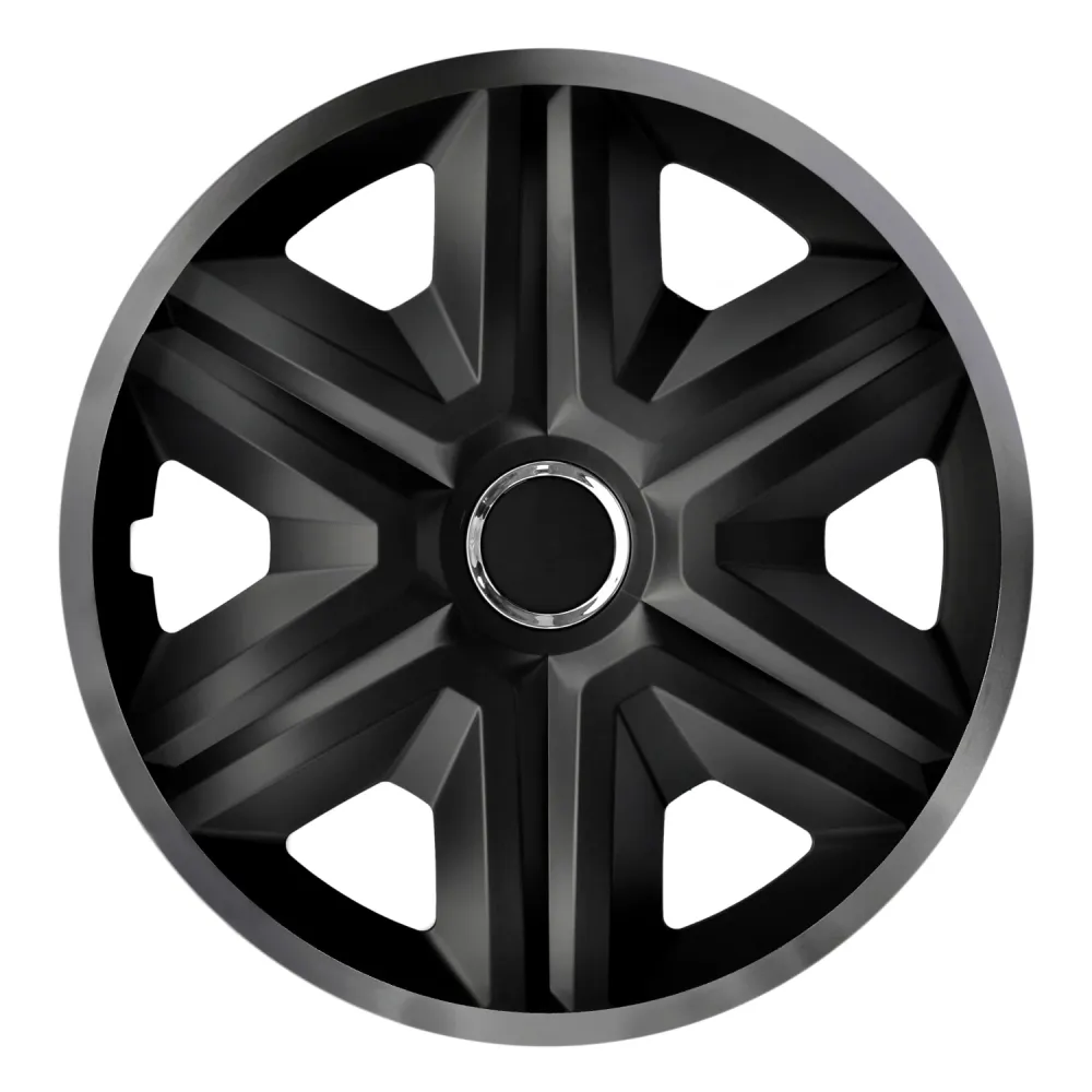 NRM 14" Wheel Covers Hubcaps ABS 4 PCS Weather Resistant Graphite Semplice Assembly