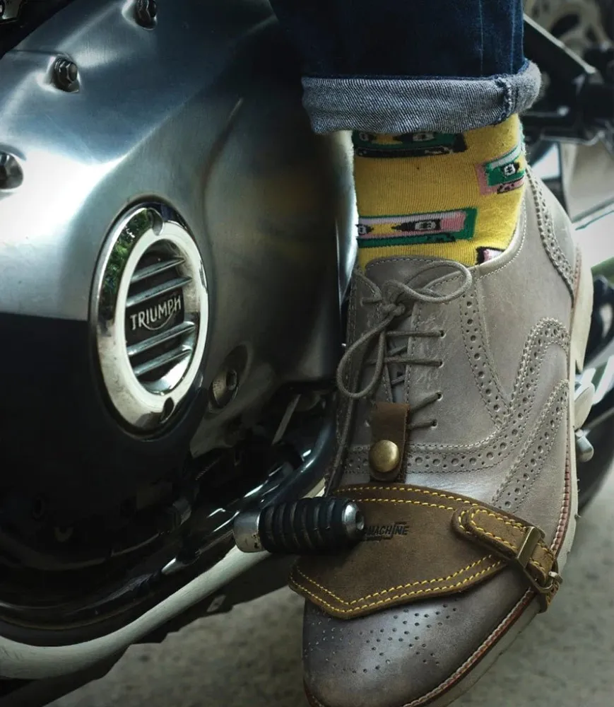 Shoe cover Moto Vecchio stile - Brown con Protezione Anticorrosione