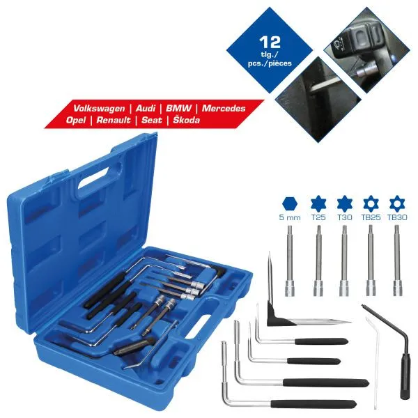 Brilliant Tools Kit di smontaggio airbag da 12 pezzi BT511150