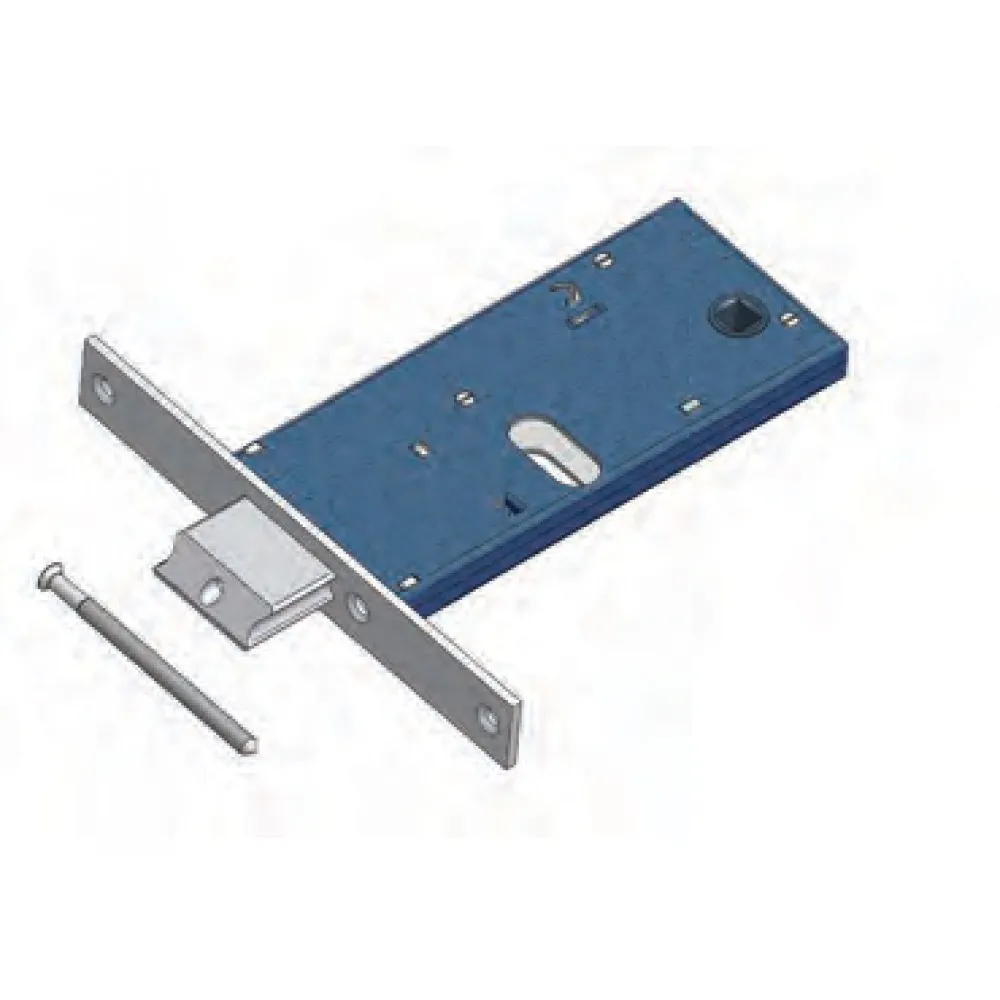 Scrocco Personalizzabile 380/F22 Omec con Mandate Serratura Fascia Meccanica Metallo luminoso